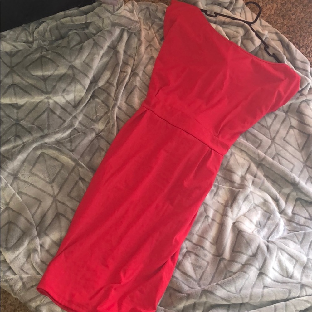 Red formal dress